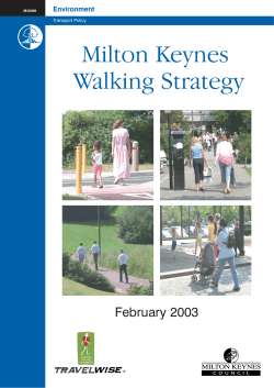 Walking Strategy - Milton Keynes Council