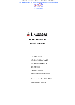6300 operation manual Rev E5