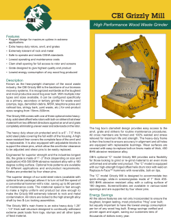 CBI Grizzly Mill - Continental Biomass Industries, Inc.
