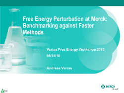 Free Energy Perturbation at Merck: Benchmarking