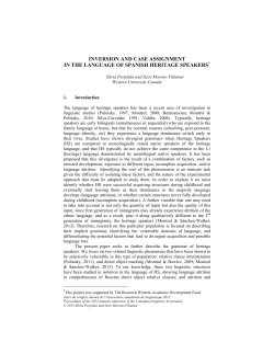 inversion and case assignment in the language of
