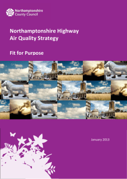 Northamptonshire Highway Air Quality Strategy