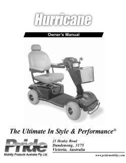 Hurricane 99 - Pride Mobility