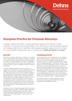European Practice for Overseas Attorneys