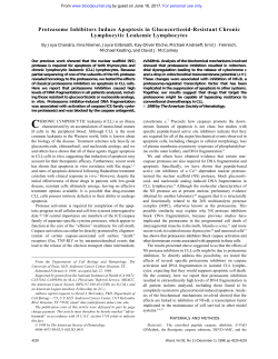 Proteasome Inhibitors Induce Apoptosis in
