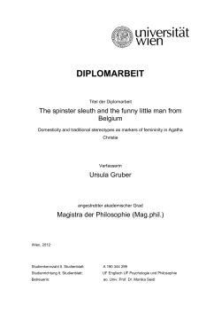 diplomarbeit - E-Theses