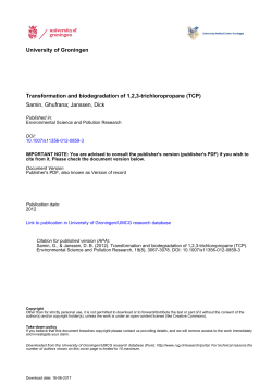 Transformation and biodegradation of 1, 2, 3