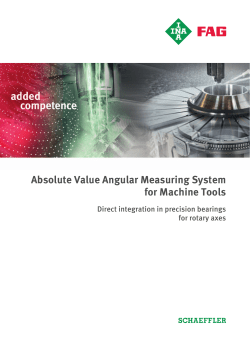 Absolute Value Angular Measuring System for Machine Tools