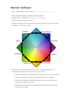 How do Archetypes relate to each other?