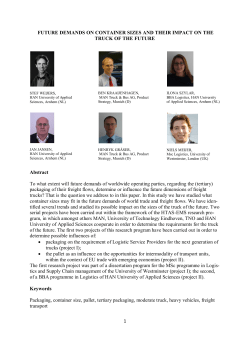 future demands on container sizes and their impact on the truck of