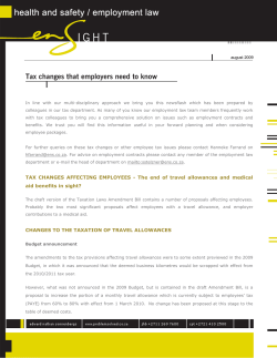 Tax changes that employers need to know