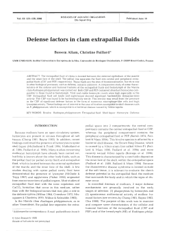 Defense factors in clam extrapallial fluids