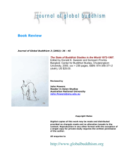Print this article - Journal of Global Buddhism