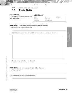 Study Guide - Sonoma Valley High School