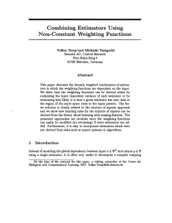 Combining Estimators Using Non