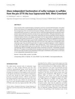 Mass-independent fractionation of sulfur isotopes in sulfides from