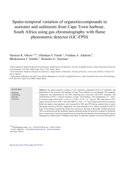 Spatio-temporal variation of organotin compounds in seawater and