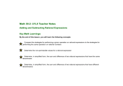 Math 302: U1L5 Teacher Notes