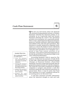 Cash Flow Statement