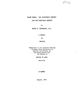 BLACaC HUMOR: THE EIGHTEENTH CENTURY AND THE