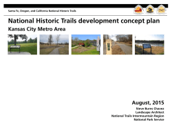 National Historic Trails development concept plan
