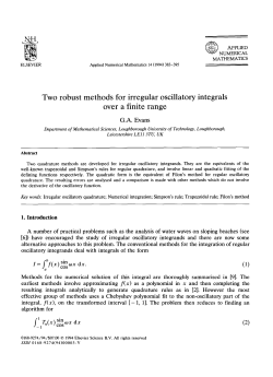 Two robust methods for irregular oscillatory integrals over a finite