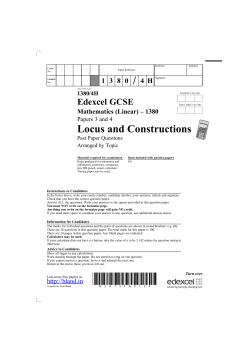Locus and Constructions