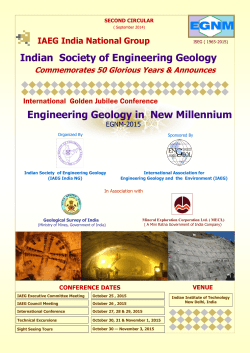 Engineering Geology in New Millennium Indian Society of