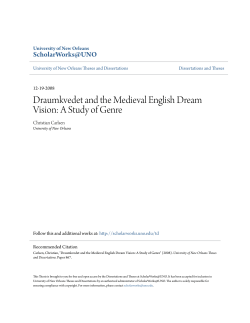 Draumkvedet and the Medieval English Dream Vision: A Study of