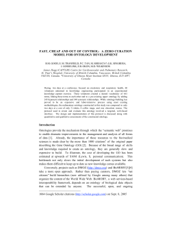 fast, cheap and out of control: a zero curation model for ontology