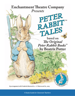 Enchantment Theatre`s Peter Rabbit Tales Study