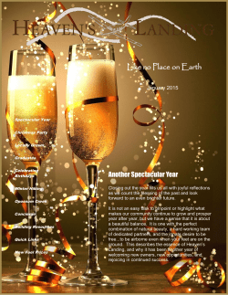 January 2015 - Heaven`s Landing