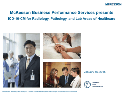 ICD-10-CM for Radiology, Pathology, and Lab