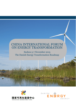 CHINA INTERNATIONAL FORUM ON ENERGY TRANSFORMATION