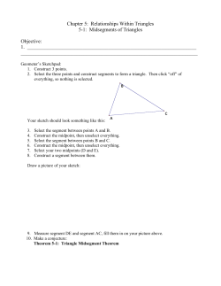 Chapter 5: Relationships Within Triangles 5