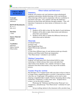 Observations and inferences 1.6