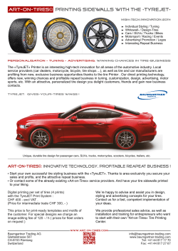 art-on-tires&copy; printing sidewalls with the &laquo;tyrejet