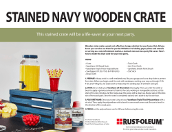 stained navy wooden crate