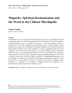 Mapurbe: Spiritual decolonization and the Word in the