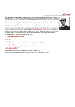 Martin Carver website PDF