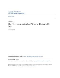 The Effectiveness of Allied Airborne Units on D-Day