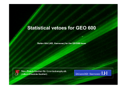Statistical vetoes for GEO600