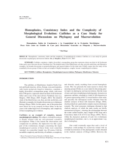 Homoplasies, Consistency Index and the Complexity of