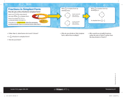 How do you write a fraction in simplest form?
