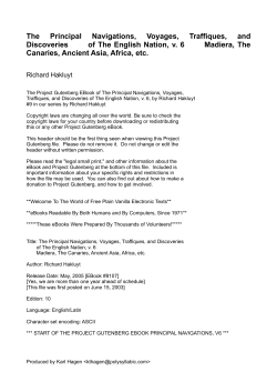 The Principal Navigations, Voyages, Traffiques, and Discoveries of