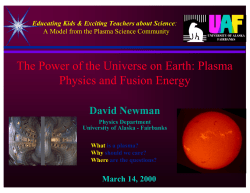 Plasma Physics and Fusion Energy