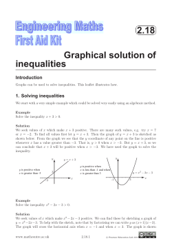 2.18 Graphical solution of inequalities