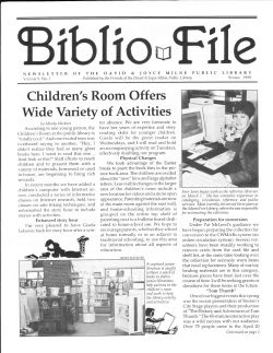 Spring 1999 - Milne Library Friends