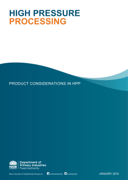 high pressure processing