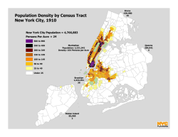 Population Density by Census Tract New York City, 1910